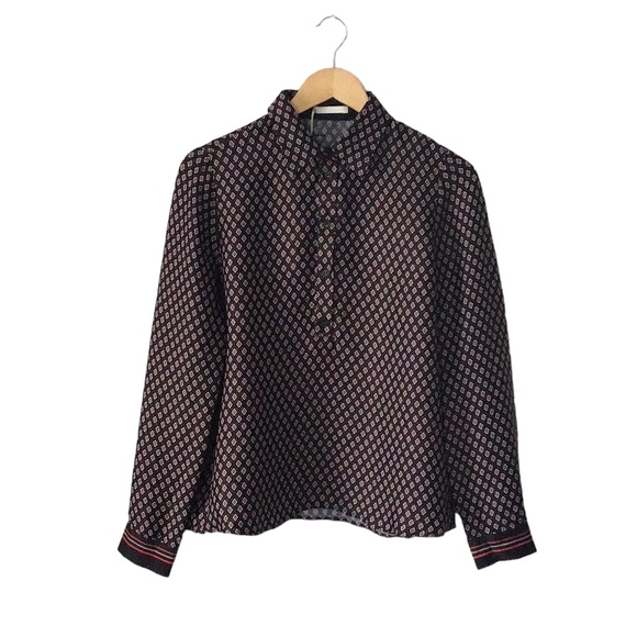 NWT  Mexx Printed Women Viscose Button Down Shirt, size EU 38 - Picture 1 of 11